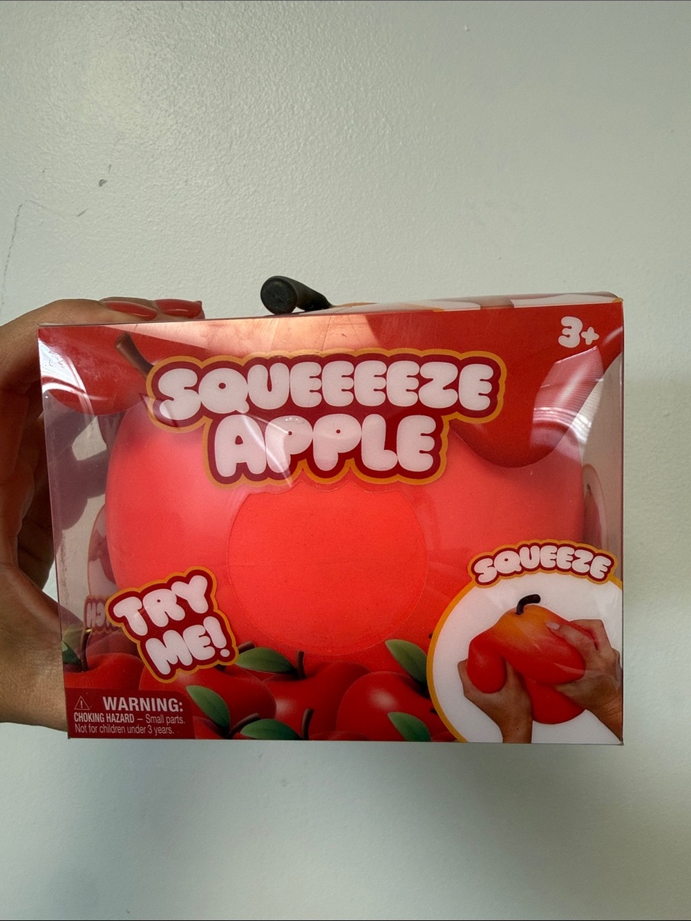 Jumbo Squeezeeze Apple Stress Relief Toy - Red